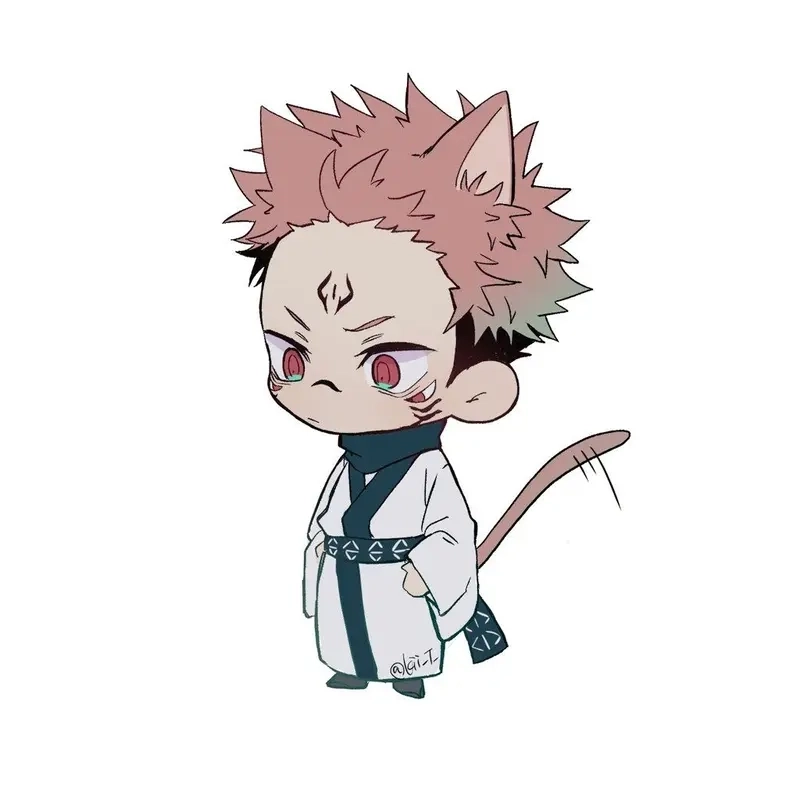 Tải về ngay bộ Sukuna chibi sticker dùng nhắn tin siêu dễ thương