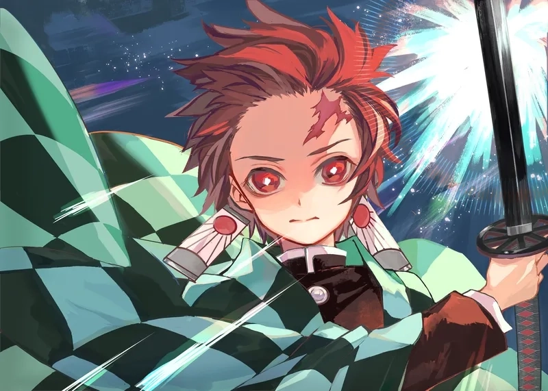 Hình ảnh lãng mạn Kanao x Tanjiro chibi dễ thương