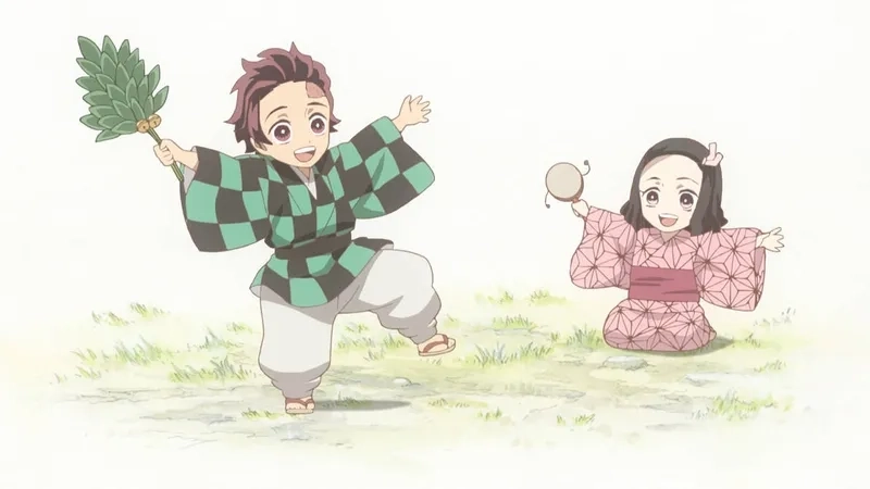 Fan thích mê bộ ảnh Nezuko và Tanjiro chibi siêu cute