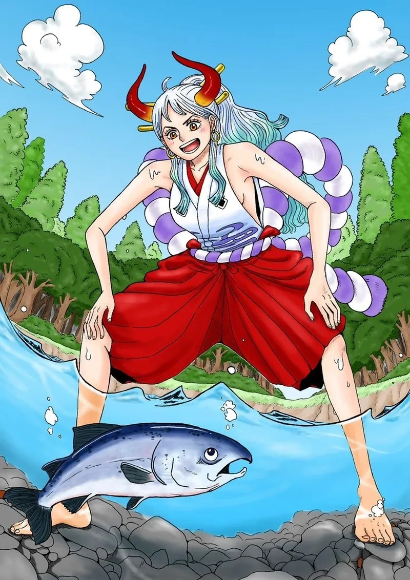 Yamato One Piece wallpaper rực rỡ tô điểm màn hình