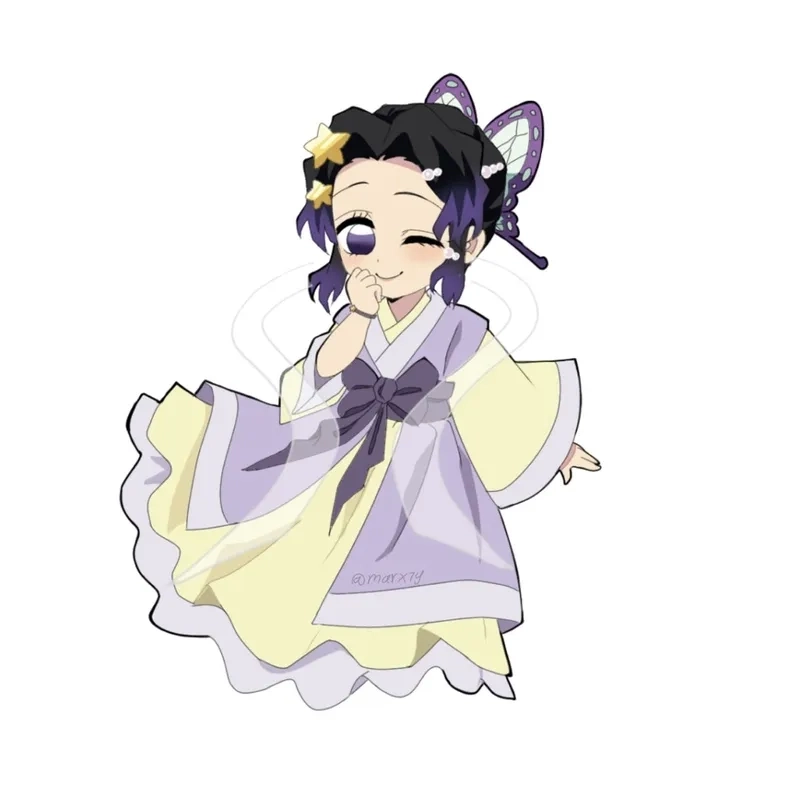 Cùng học cách vẽ Shinobu chibi siêu đơn giản và đáng yêu