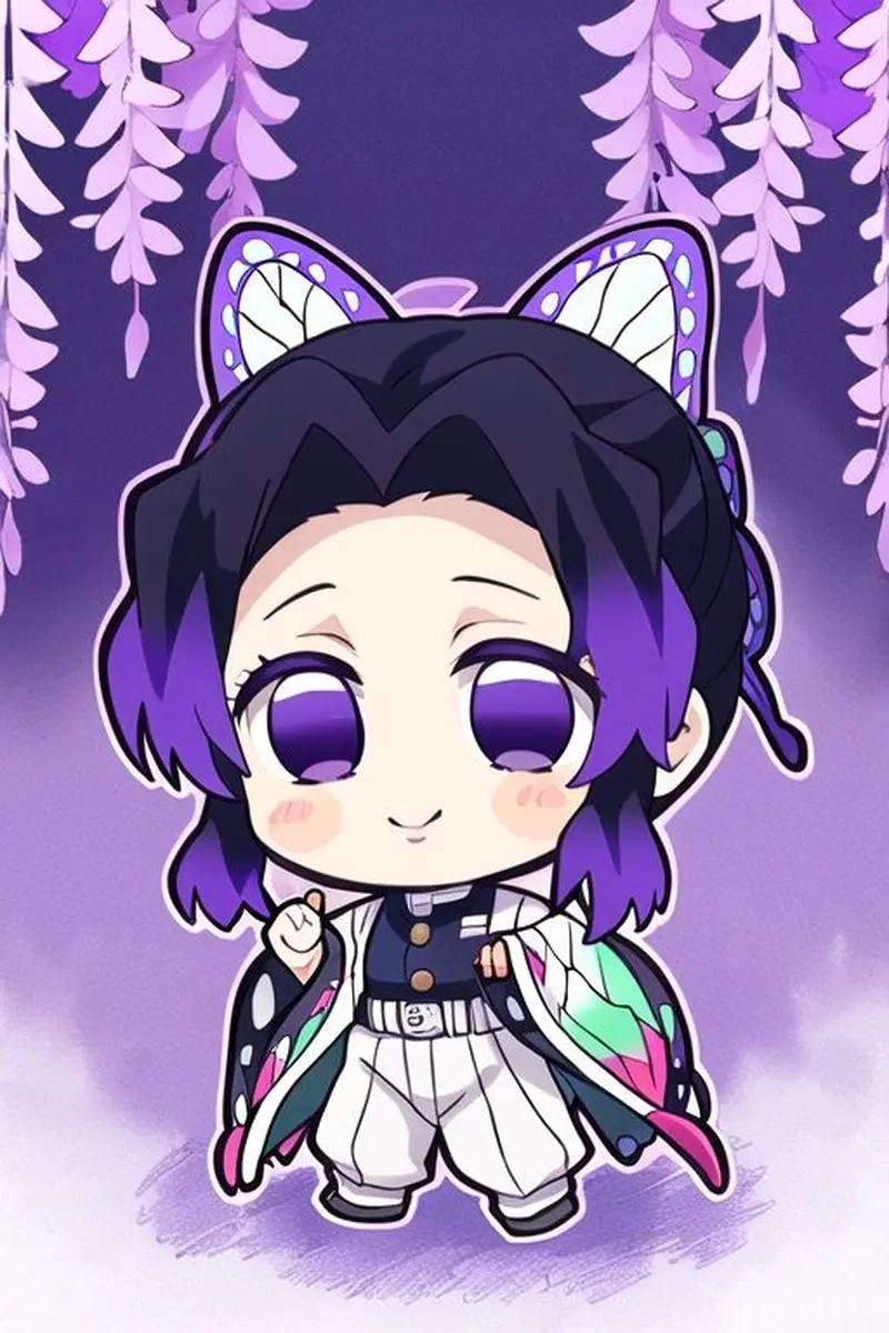 Bộ sưu tập hình Shinobu chibi cực xinh cho tín đồ Demon Slayer