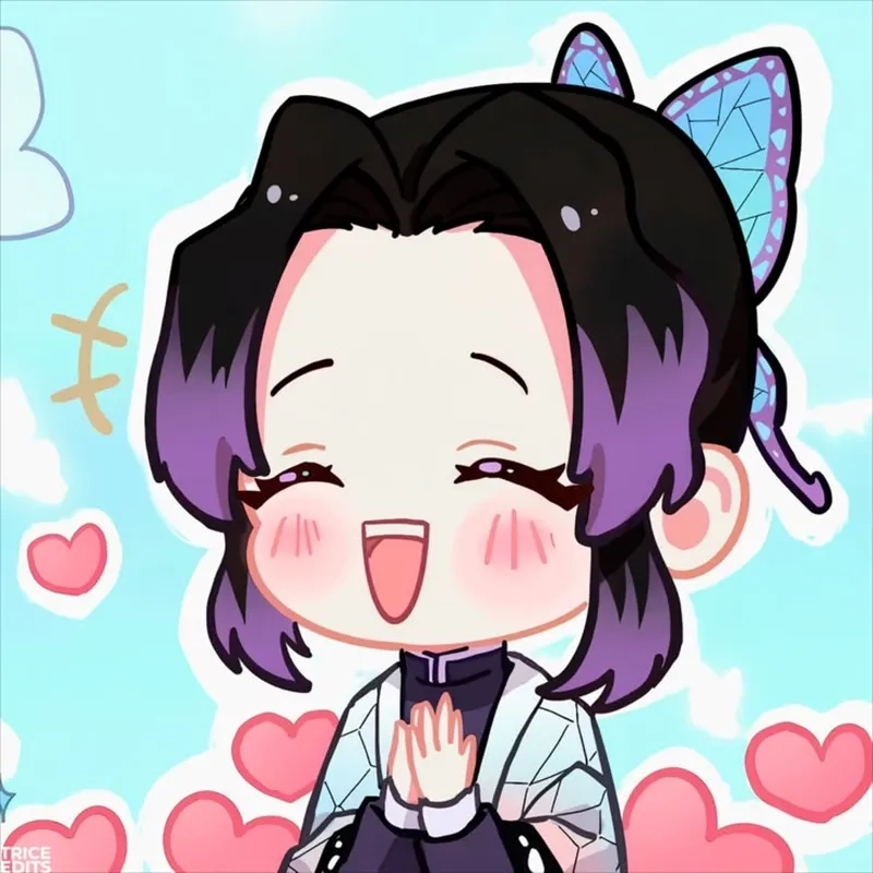 Tham khảo ngay mẫu Kochou Shinobu chibi chuẩn manga