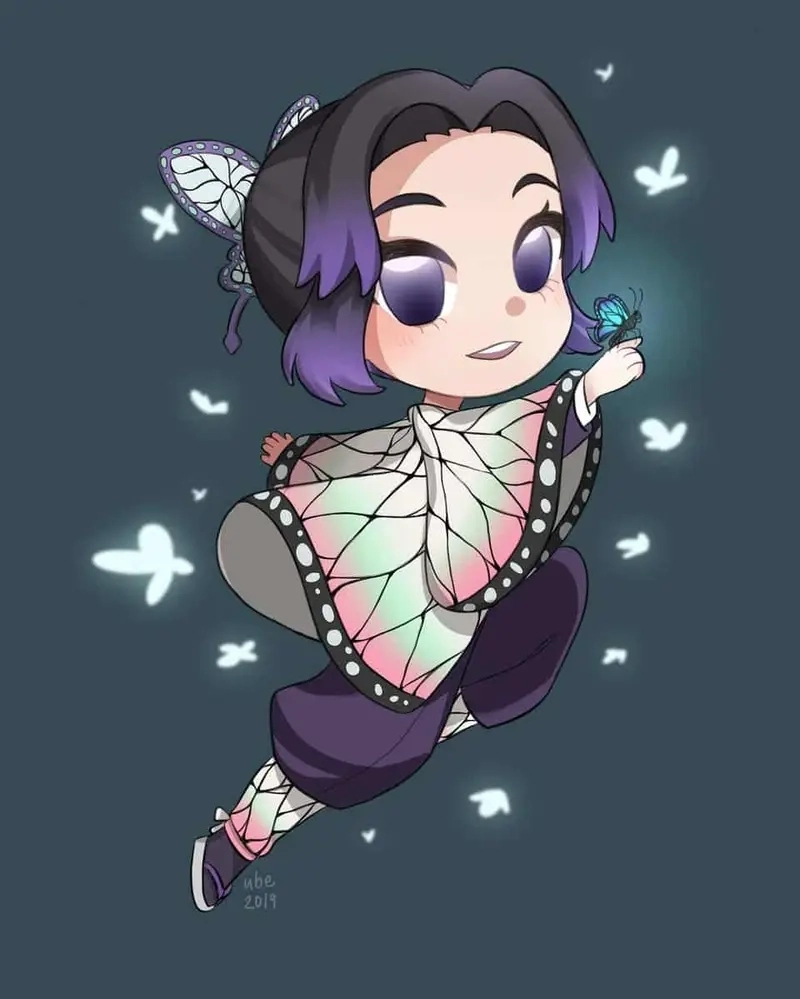 Khám phá phong cách Shinobu chibi drawing cực kỳ nghệ thuật