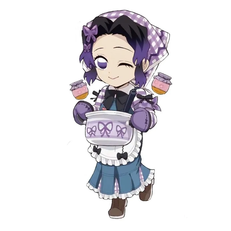 Fan Demon Slayer Shinobu chibi không thể bỏ qua bộ hình này
