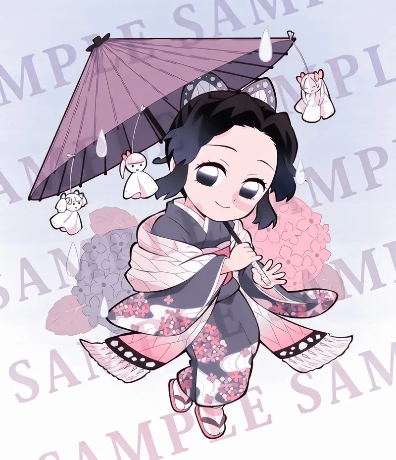 Trải nghiệm phong cách Shinobu chibi anime rực rỡ đầy sắc màu