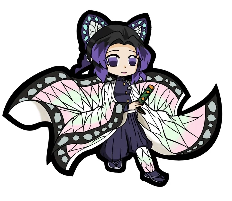 Hình Shinobu chibi kawaii khiến bạn mê mẩn ngay từ cái nhìn đầu tiên