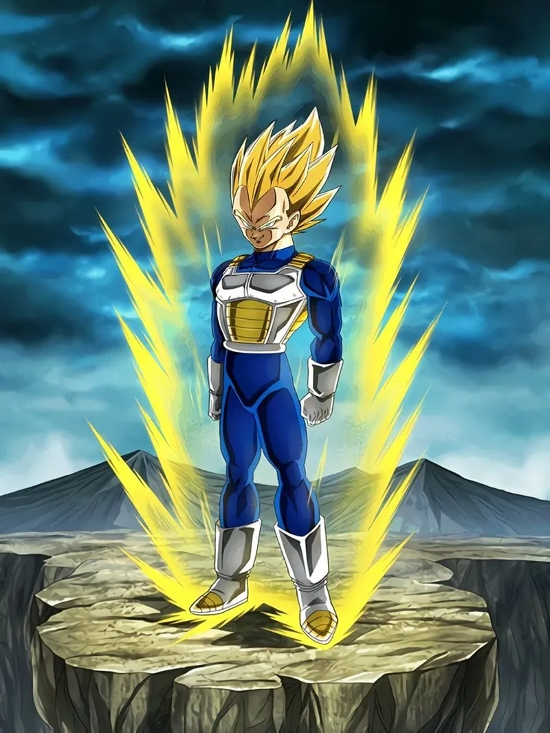 Vegeta hairline kiểu tóc đặc trưng sexy