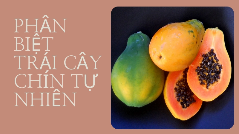 Cách phân biệt hoa quả chín tự nhiên và ép chín